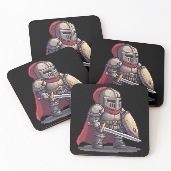 Item preview, Heroic Pixel Knight: 8-Bit Medieval Warrior designed and sold by TotemTrovia.