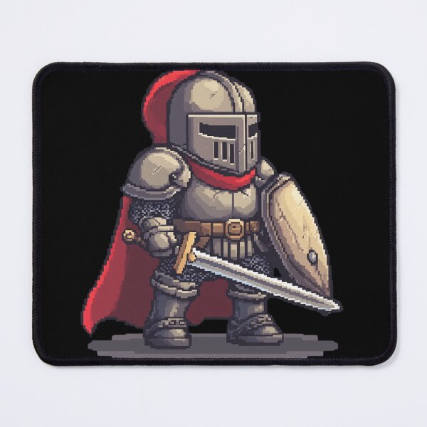 Item preview, Heroic Pixel Knight: 8-Bit Medieval Warrior designed and sold by TotemTrovia.