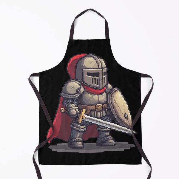 Item preview, Heroic Pixel Knight: 8-Bit Medieval Warrior designed and sold by TotemTrovia.