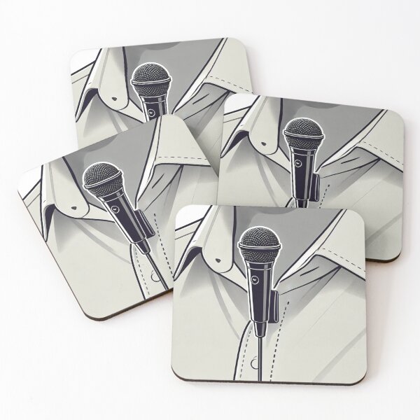 Item preview, microphone attached near the collar of a shirt designed and sold by Thanabordee.