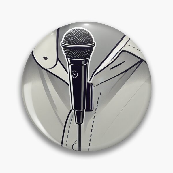 Item preview, microphone attached near the collar of a shirt designed and sold by Thanabordee.