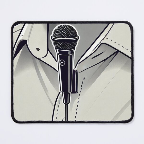 Item preview, microphone attached near the collar of a shirt designed and sold by Thanabordee.