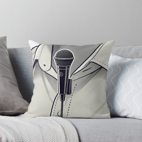 Item preview, microphone attached near the collar of a shirt designed and sold by Thanabordee.