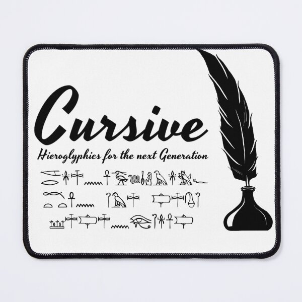 Item preview, Cursive Hieroglyphics designed and sold by Rope-a-Dope.