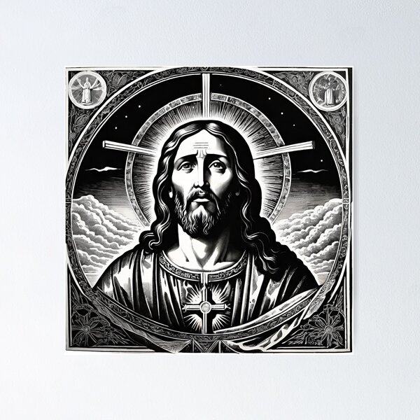 Item preview, Jesus | Evangelical | Black And White Art | Faith And Art designed and sold by FaithAndArt.