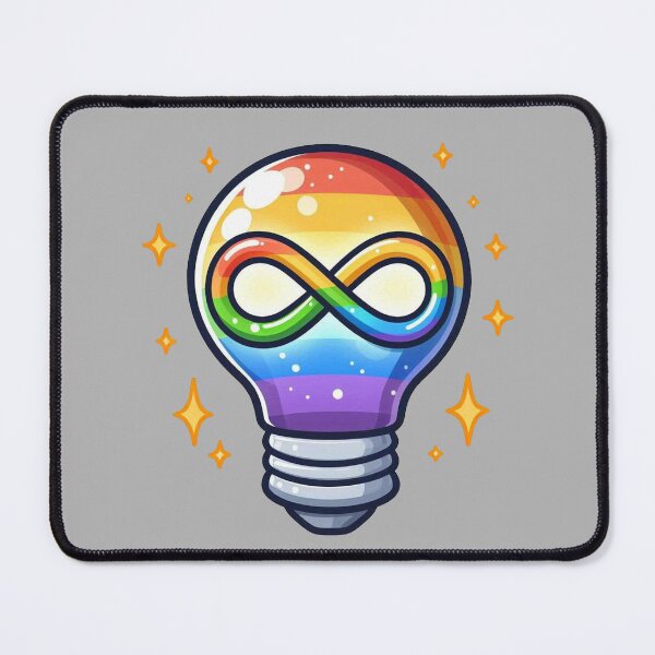 Item preview, Neurodiverse Lightbulb designed and sold by Vkinsify.