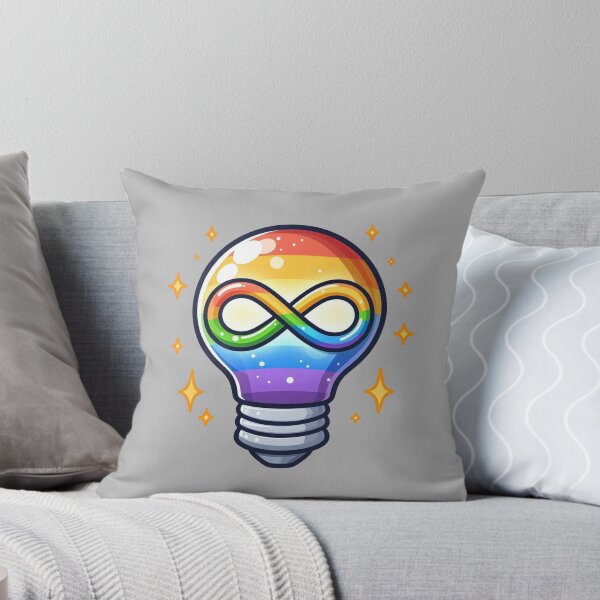 Item preview, Neurodiverse Lightbulb designed and sold by Vkinsify.