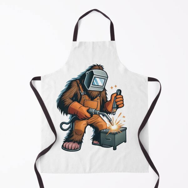 Item preview, Bigfoot welder wearing a Welding helmet designed and sold by BrinaandPops.