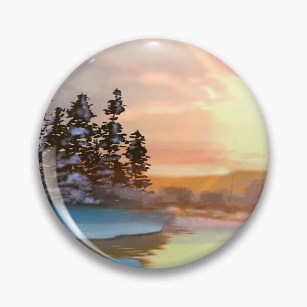 Item preview, Golden Sunset on a Frozen River  designed and sold by NovaAspynArts.