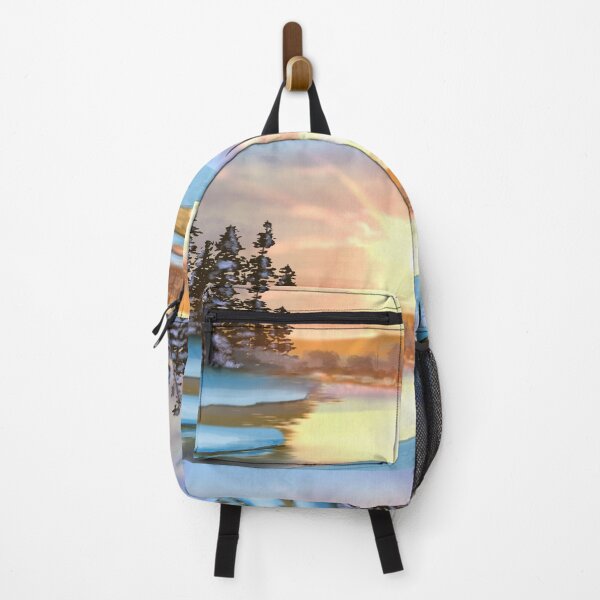 Item preview, Golden Sunset on a Frozen River designed and sold by NovaAspynArts.