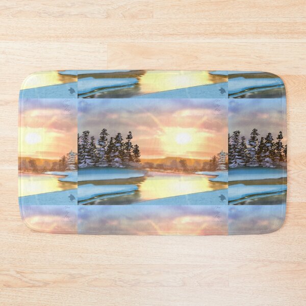 Item preview, Golden Sunset on a Frozen River  designed and sold by NovaAspynArts.