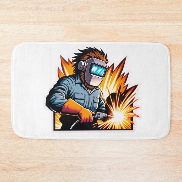 Item preview, Bigfoot welder wearing a Welding helmet designed and sold by BrinaandPops.