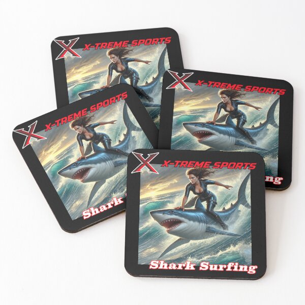 Item preview, Extreme Sports - Shark Surfing designed and sold by Sunrise427.
