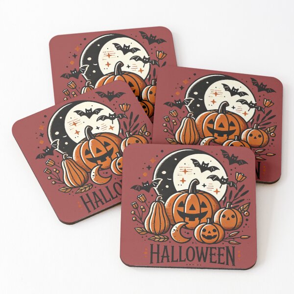 Item preview, Whimsical Halloween with Pumpkins and Bats designed and sold by PrismWild.