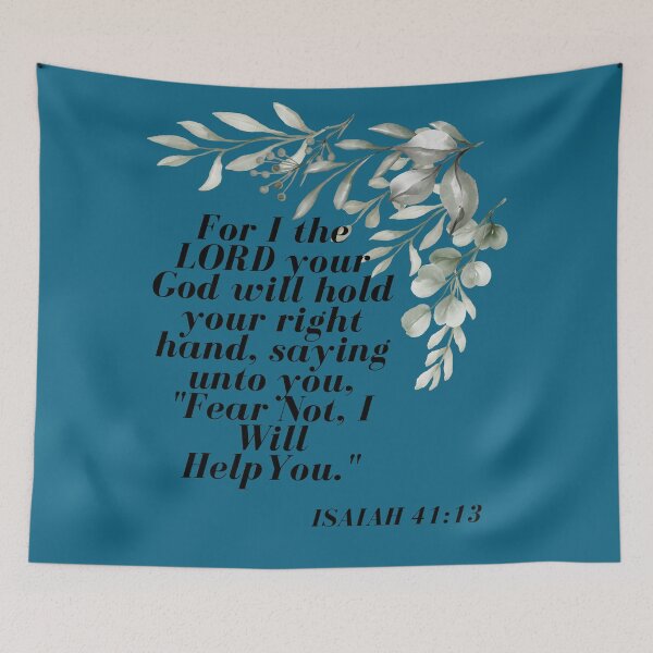 Item preview, Bible verses-  Isaiah 41:13 KJV designed and sold by Delightful Divine Design.