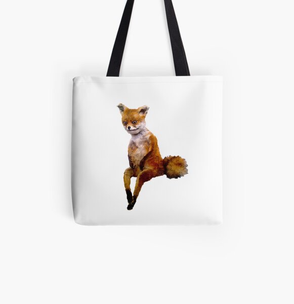 Stoned fox the Taxidermy Fox Meme All Over Print Tote Bag