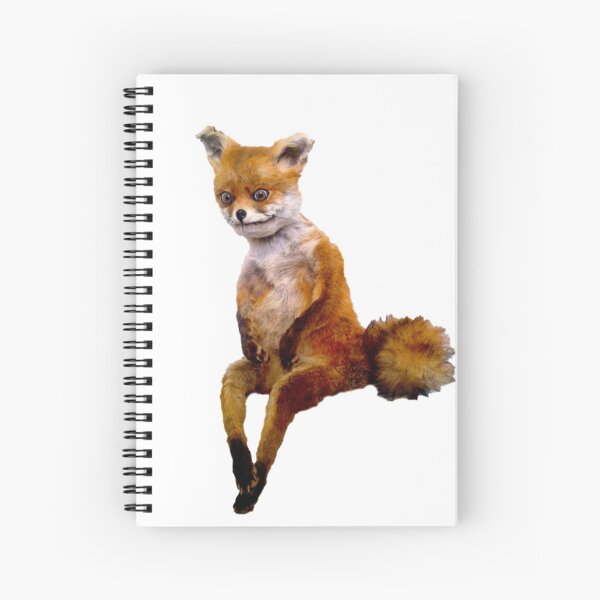 Stoned fox the Taxidermy Fox Meme Spiral Notebook