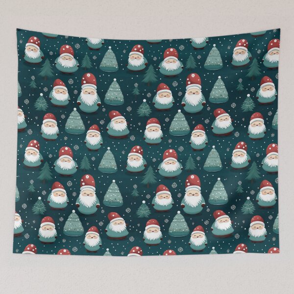 Item preview, Roly Poly Santas Pattern designed and sold by Driftwood Spirits.