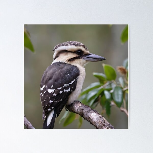 Item preview, Focus Is On The Black And White Australian Kookaburra, designed and sold by A-Work-Of-Art.