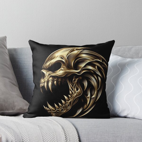 Item preview, Metallic Gold Predator Skull designed and sold by Mark Cannon.