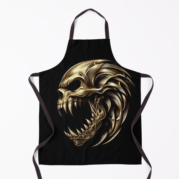 Item preview, Metallic Gold Predator Skull designed and sold by Mark Cannon.