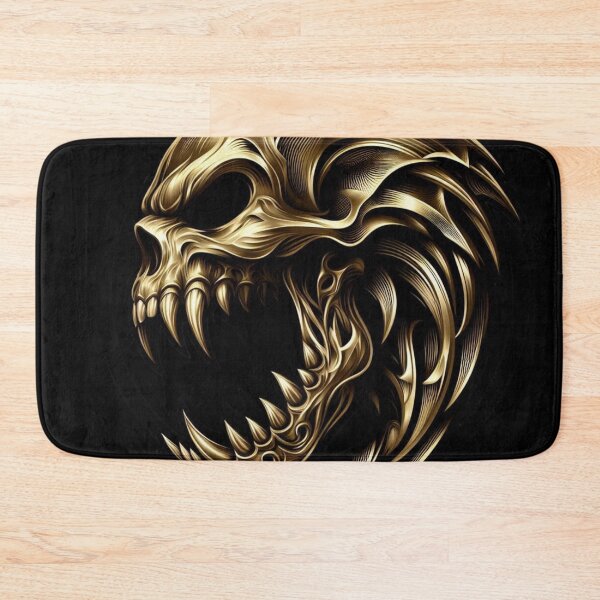 Item preview, Metallic Gold Predator Skull designed and sold by Mark Cannon.