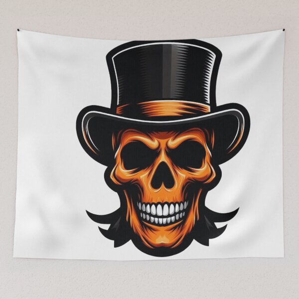 Item preview, Orange Skull In A Top Hat designed and sold by Mark Cannon.