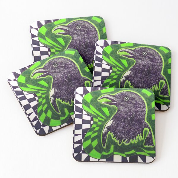 Item preview, 900 - GEOMETRIC MAGPIE DESIGN - DAVE EDWARDS - MIXED MEDIA - 2024 designed and sold by BLYTHART.