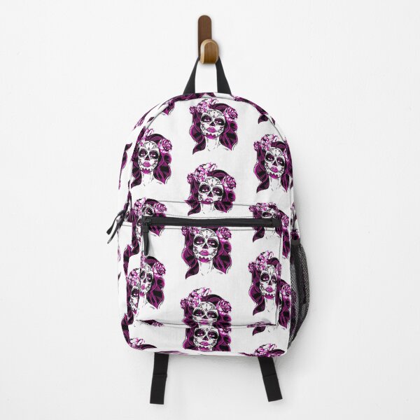 Item preview, sugar skull lady designed and sold by DMFPRINTS.