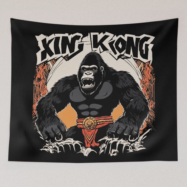 Item preview, a gorilla with the words king kong  designed and sold by Enga6.