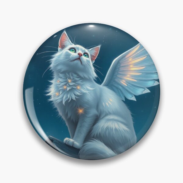 Item preview, White cat angel  designed and sold by Cottageshop.