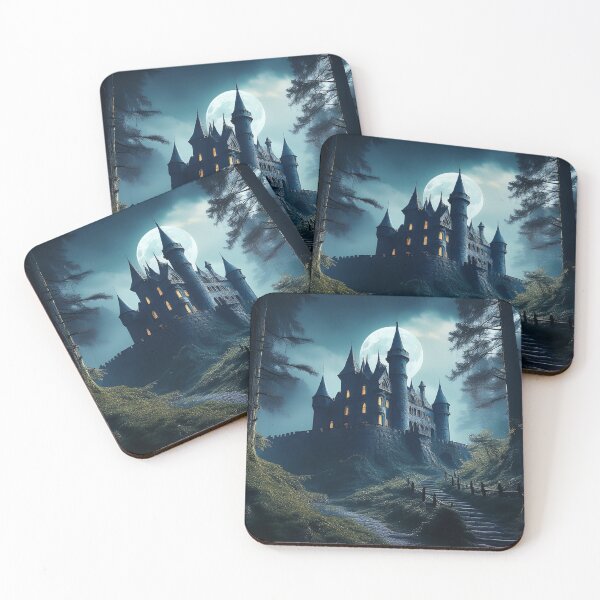 Item preview, Spooky Castle under the moonlight designed and sold by Jennifer McBride.