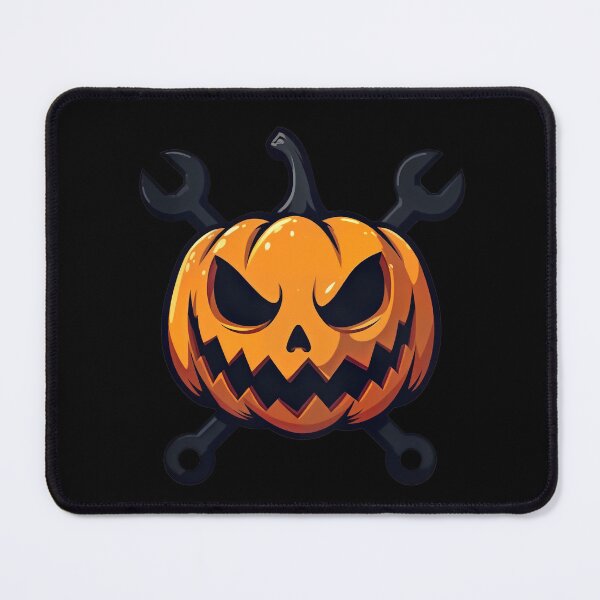 Item preview, Halloween Car Mechanic Pumpkin designed and sold by PixelEyeArts.
