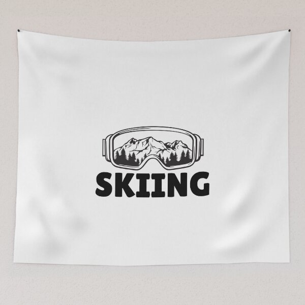 Item preview, SKIING (1) - BLACK designed and sold by ArtsyCity.