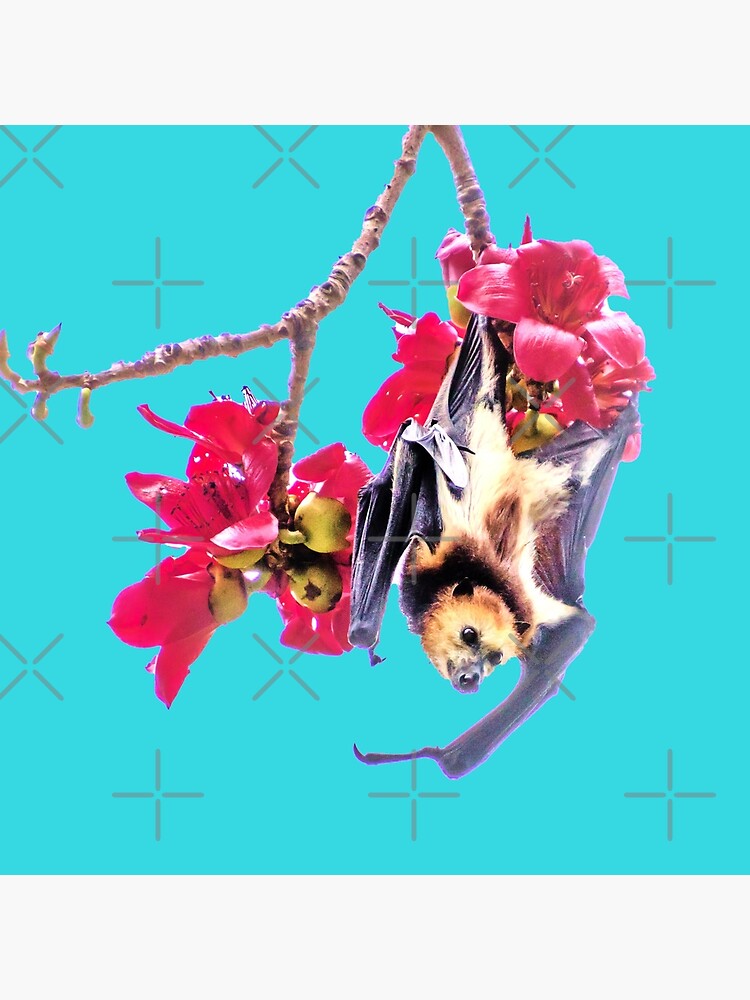Thumbnail 2 von 2, Stofftasche, Süßer Mauritius Flughund designt und verkauft von Igelchen.