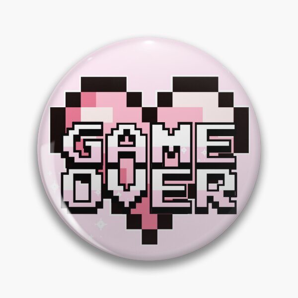 Item preview, Pink Game Over Pixel Heart designed and sold by WhisperingDusk.