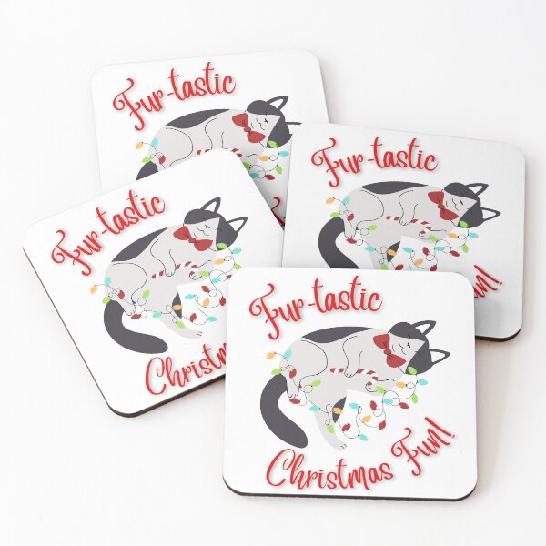 Item preview, Fur-tastic Christmas Fun Cat designed and sold by ProWittyDesigns.