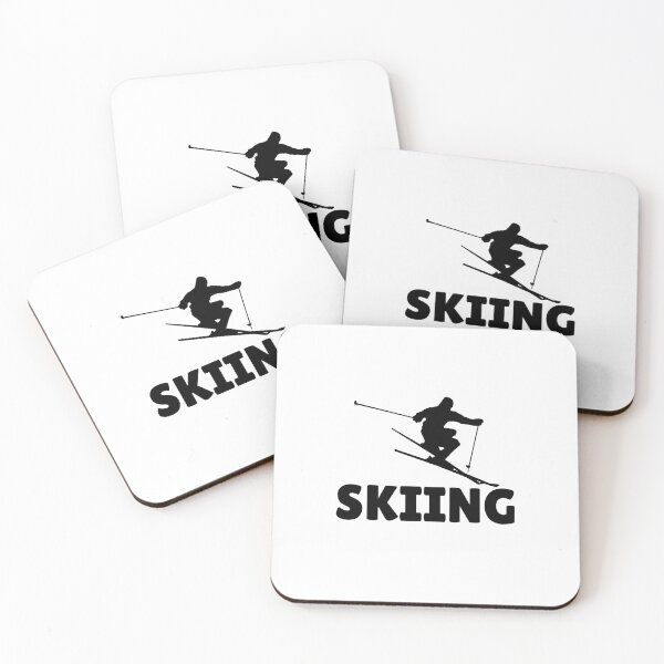 Item preview, SKIING (2) - BLACK designed and sold by ArtsyCity.