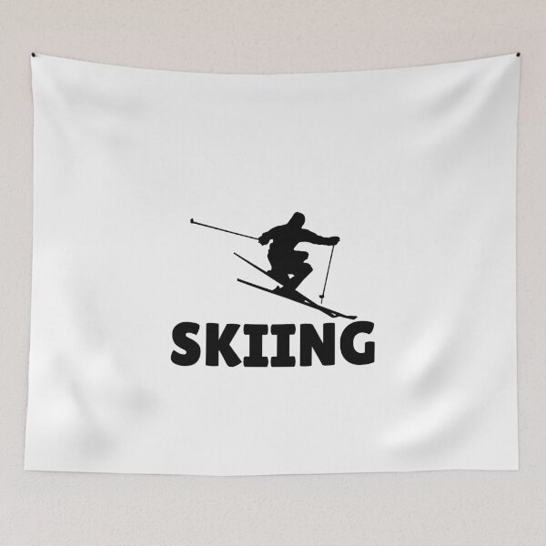 Item preview, SKIING (2) - BLACK designed and sold by ArtsyCity.