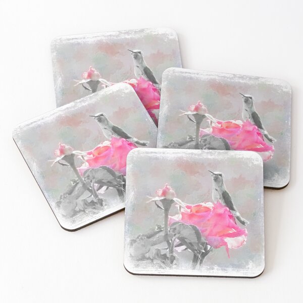Item preview, Hummingbird Resting on a Rose designed and sold by CarolM.