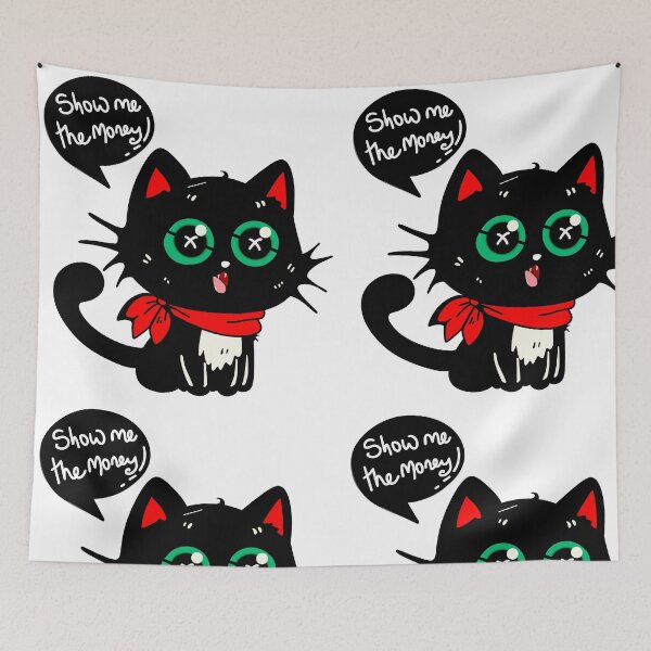 Item preview, Show me the money cat designed and sold by VOKED.