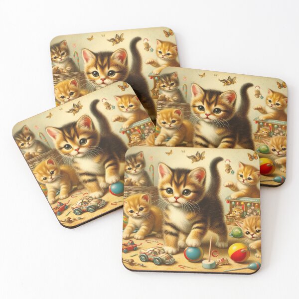 Item preview, Vintage Kittens 3 designed and sold by Sybille-Yates.