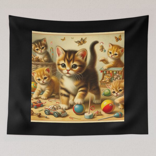 Item preview, Vintage Kittens 3 designed and sold by Sybille-Yates.