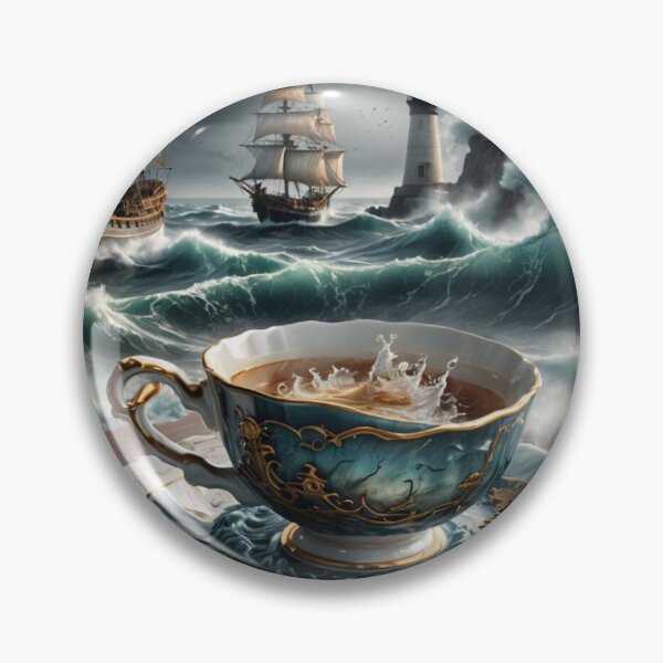 Item preview, Ocean in a teacup stormy tea designed and sold by Cottageshop.