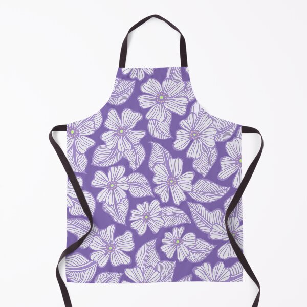 Item preview, Purple Hand Drawn Tropical Flowers Floral Pattern designed and sold by schorrnuff.