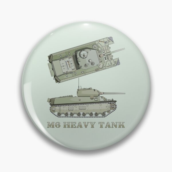 Item preview, M6 Heavy Tank WW2 American Tanks Illustration Diagrams designed and sold by MilitaryMart.
