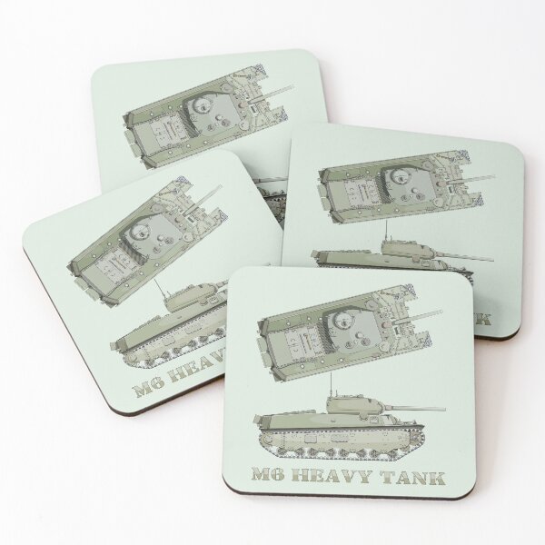 Item preview, M6 Heavy Tank WW2 American Tanks Illustration Diagrams designed and sold by MilitaryMart.