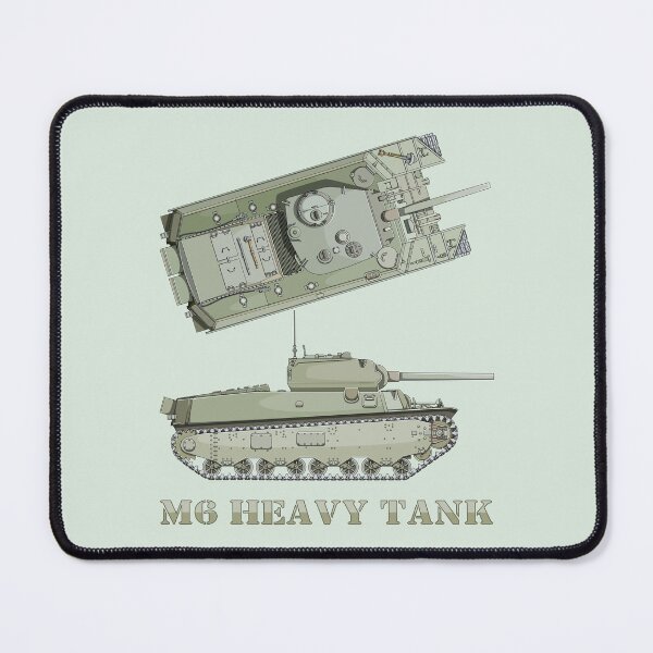 Item preview, M6 Heavy Tank WW2 American Tanks Illustration Diagrams designed and sold by MilitaryMart.