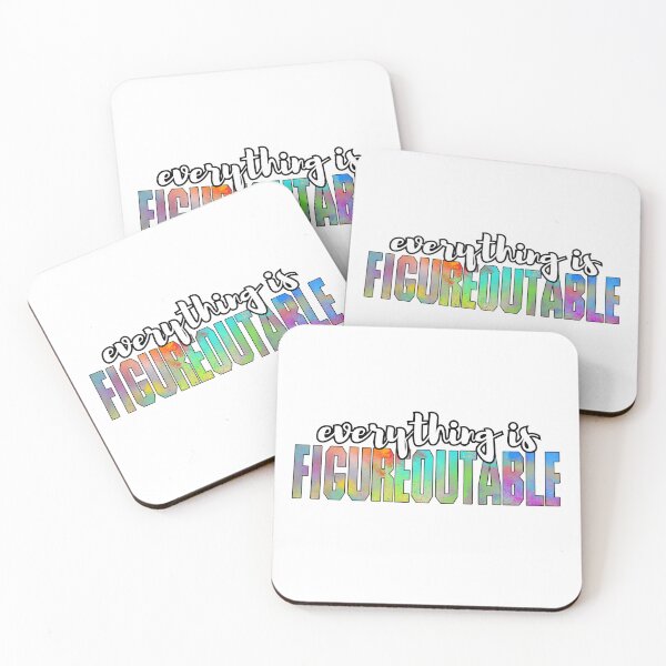 Item preview, everything is figureoutable , motivational , Positive  designed and sold by Micro-dose.