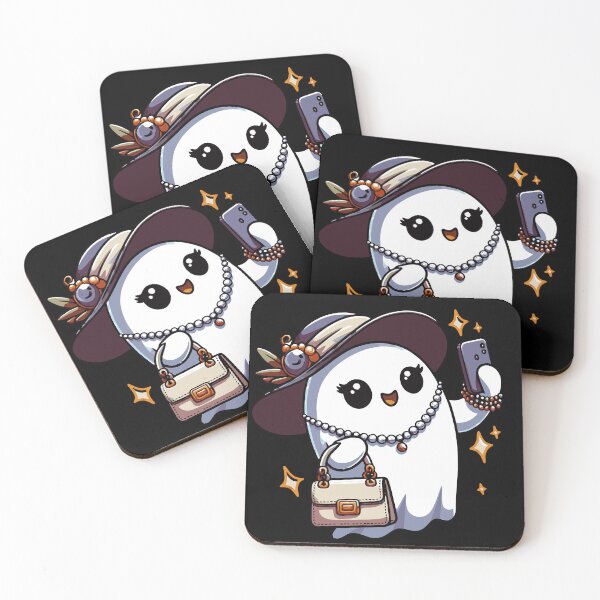 Item preview, Ghost Selfie - Cute Ghost Taking a Selfie with Accessories designed and sold by artivibestudio.